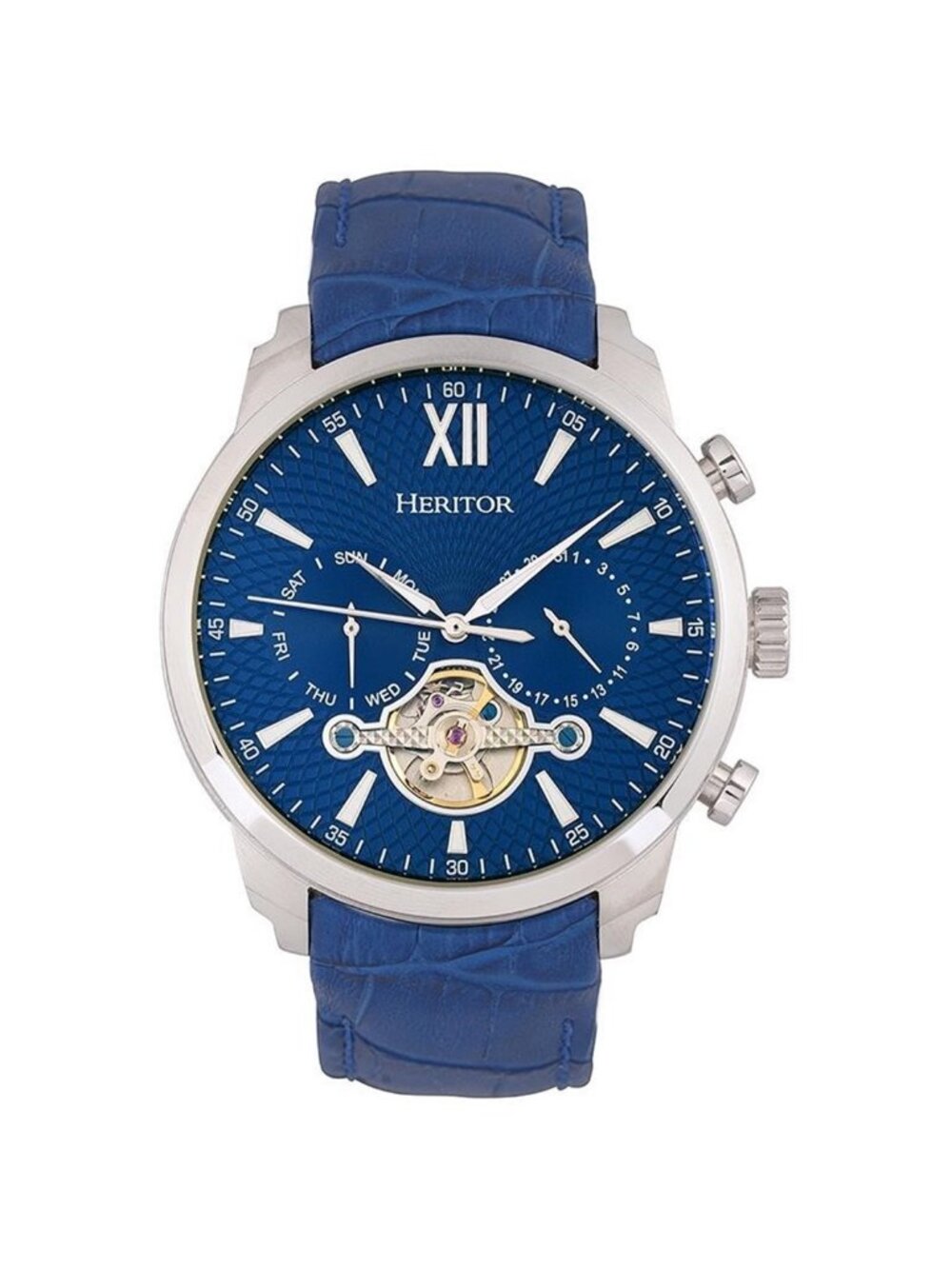 NWT Heritor Arthur Automatic Blue Dial Men's Watch